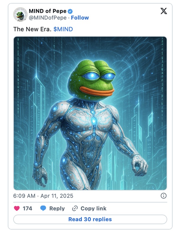 MIND of Pepe 引爆热潮 AI 将市场情绪转化为加密利多 募资破 800 万美金 MIND of Pepe 引爆热潮 AI 将市场情绪转化为加密利多 募资破 800 万美金