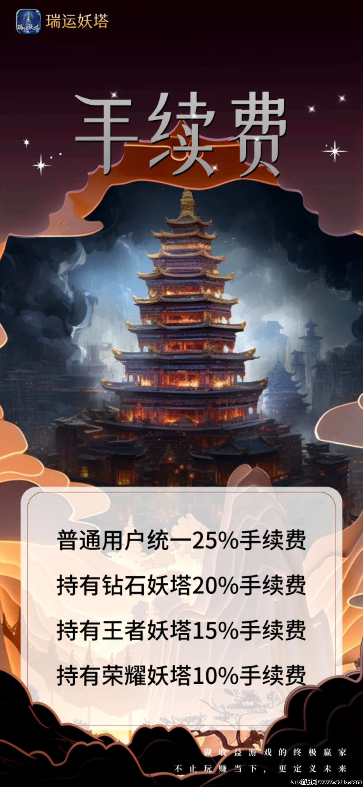 《瑞运妖塔》扶持顶，对接全网，即将上线！
