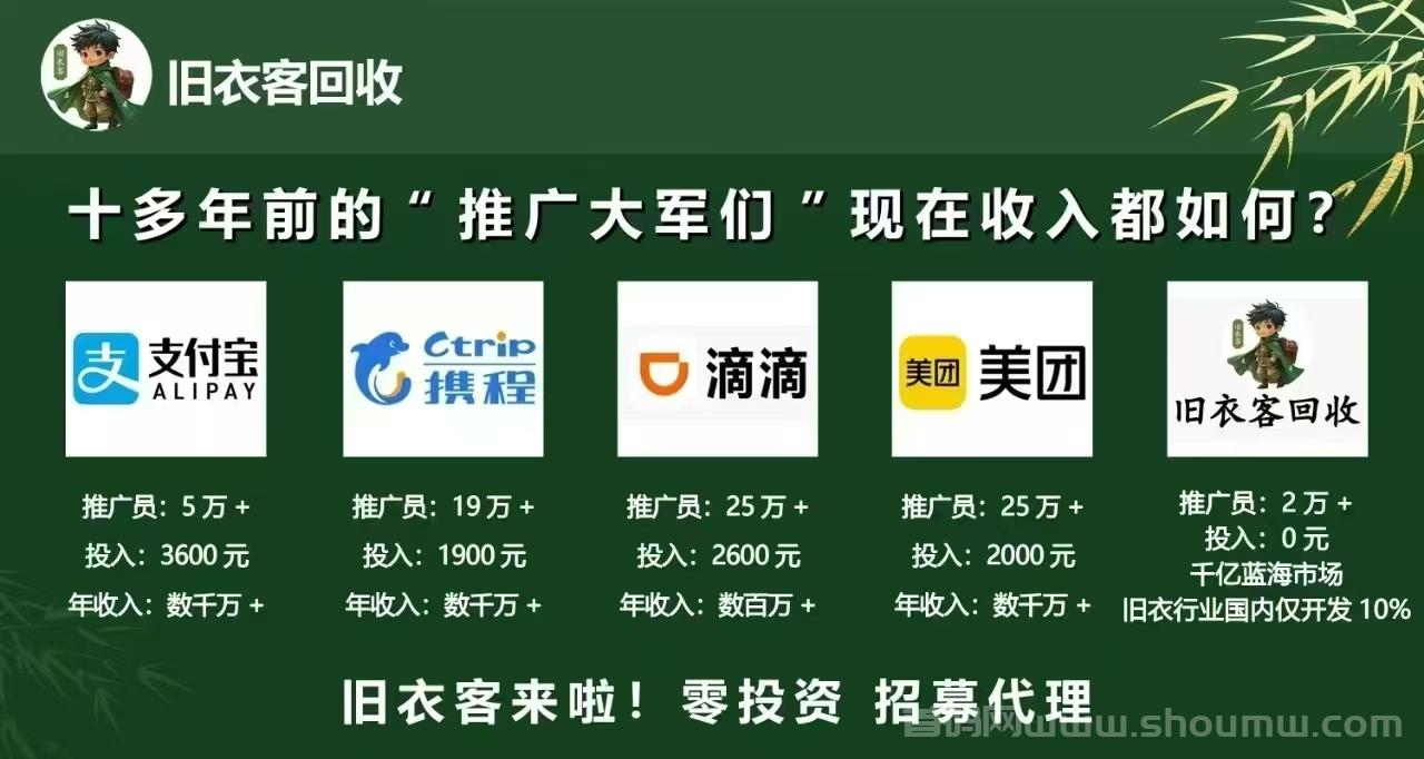 【旧衣侠】回收平台：每个家庭都有旧衣服，全民参与绿色循环与创富共赢的环保新生态