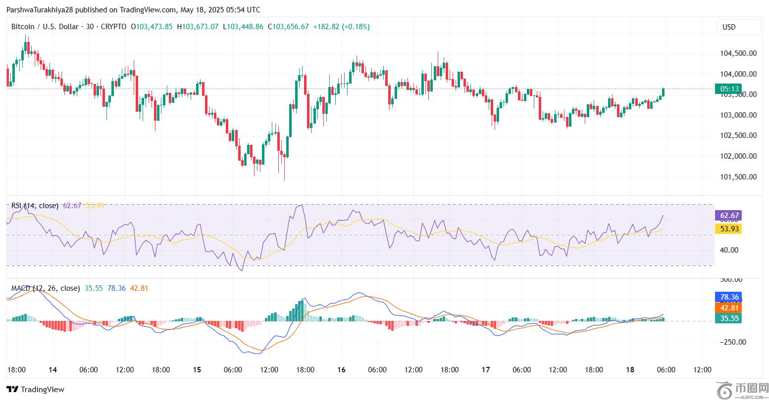 5 月 19 日比特币 (BTC) 价格预测:目标价位 10.4 万美元,但势头仍不明朗 5 月 19 日比特币 (BTC) 价格预测:目标价位 10.4 万美元,但势头仍不明朗