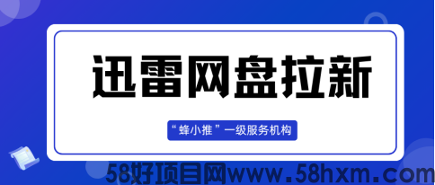 【蜂小推】流量变现！迅雷网盘拉新解锁互联网赚米密码