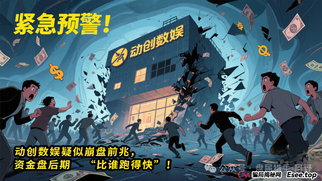 紧急预警！动创数娱疑似崩盘前兆，资金盘后期“比谁跑得快”！