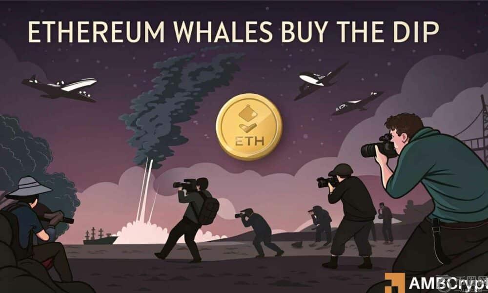 以太坊:ETH 暴跌 9%,聪明钱逢低买入——下一步如何? 以太坊:ETH 暴跌 9%,聪明钱逢低买入——下一步如何?